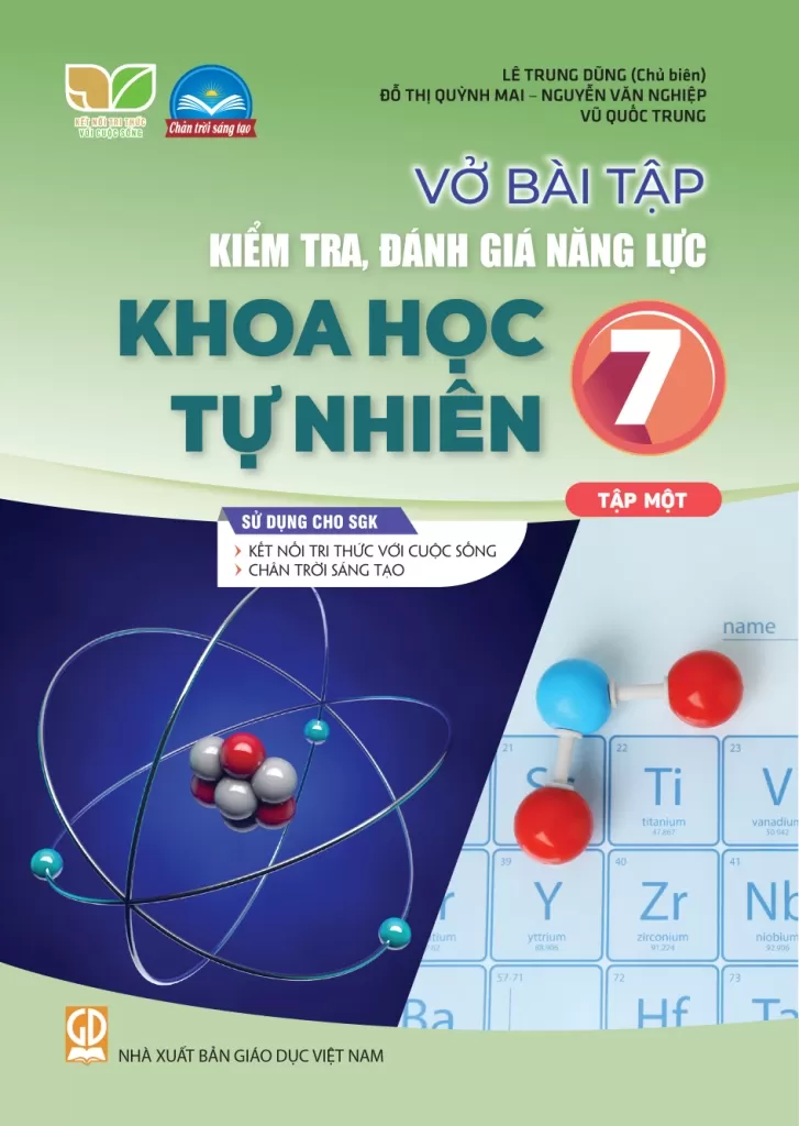 VỞ BÀI TẬP KIỂM TRA, ĐÁNH GIÁ NĂNG LỰC KHOA HỌC TỰ NHIÊN LỚP 7 - TẬP 1 (Sử dụng cho SGK Kết nối tri thức, Chân trời sáng tạo)